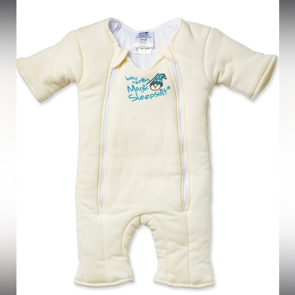 Baby Merlin's Magic Sleepsuit, Cream Sleep Sack, 3-6 Mo EUC